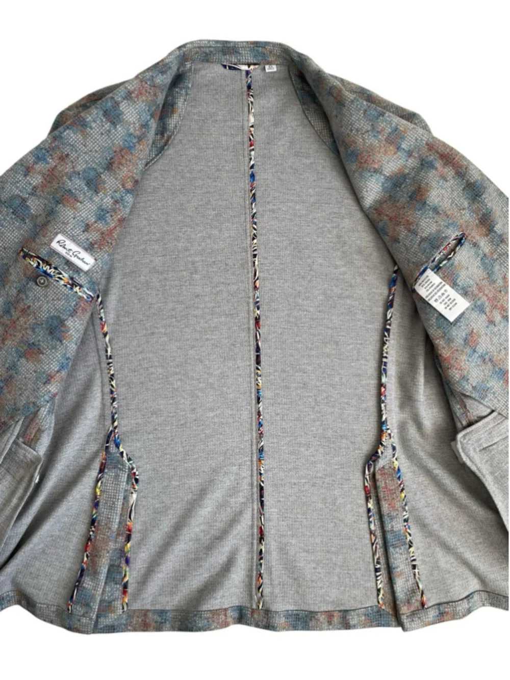 Robert Graham Sport Coat Blazer Men's 46R Tailored Unstructured AOP